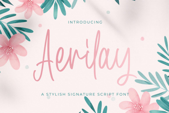 Aerilay: Elegant Handwritten Font