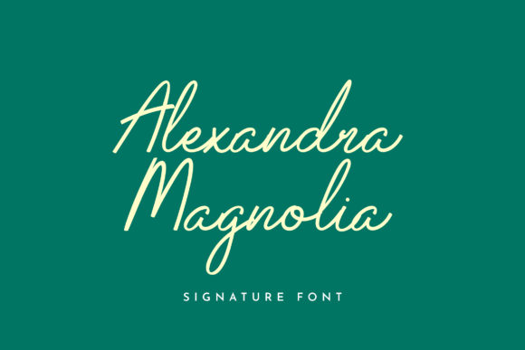 Alexandra Magnolia: A Delicate Script Font for Polished Branding