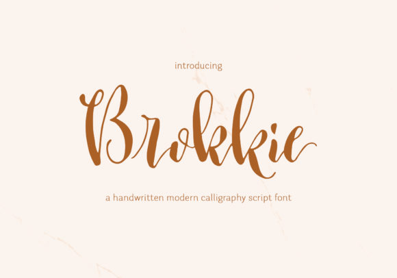 Brokkie: A Warm, Modern Script Font for Authentic Branding