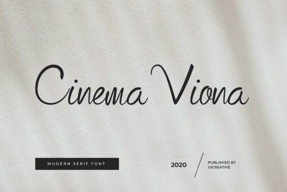 Cinema Viona: A Script Font That Speaks Before You Scroll