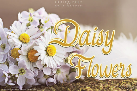 Daisy Flowers Font for Business