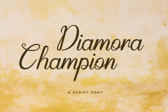 Diamora Champion: A Delicate Handwritten Font for Elegant Branding