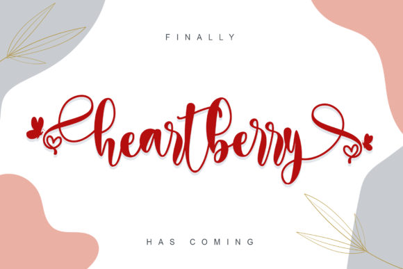 Heartberry: A Dreamy Handwritten Font