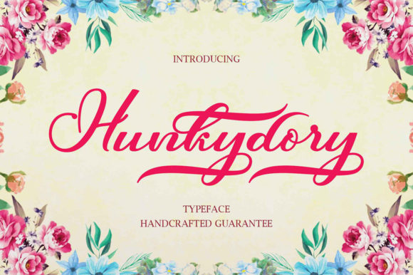 Hunkydory: A Script Font That Feels Like a Handshake