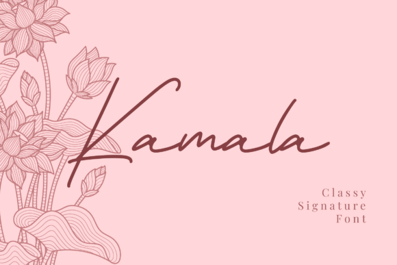 Kamala: A Refined Script Font for Editorial Elegance