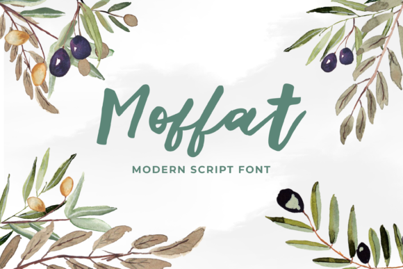 Moffat Font: A Modern Paint-Brushed Script for Handmade Creators