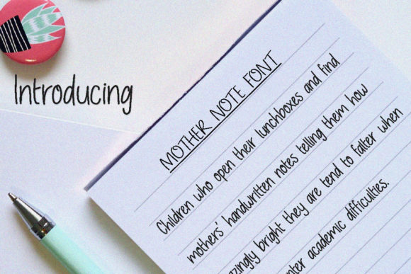Mother Note: A Handwritten Font That Makes Your Brand Feel Human