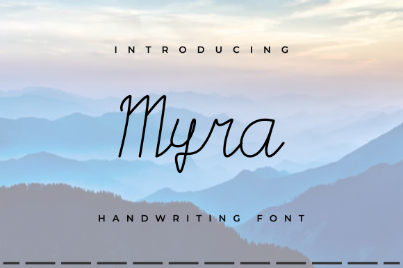 Myra: A Stylish Handwriting Font for Campaign Visuals