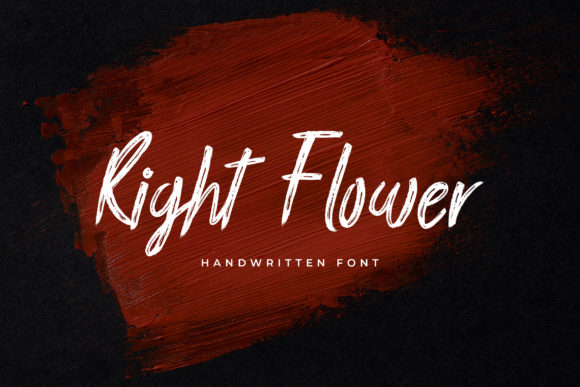 Right Flower: A Delicate Handwritten Font for Digital Branding