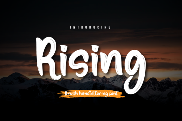 Rising: A Handwritten Font That Lifts Your Brand