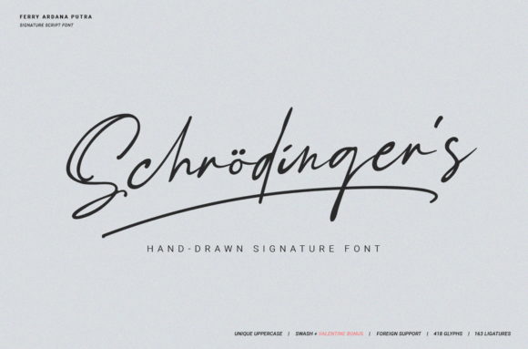 Schrödinger s: A Light Handwritten Font That Elevates Handmade Design