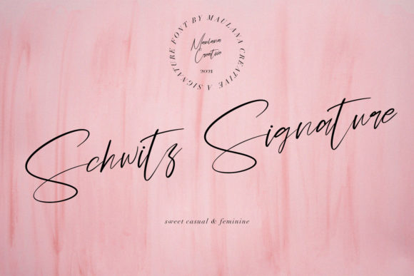 Schwitz Signature: A Luxurious Script Font