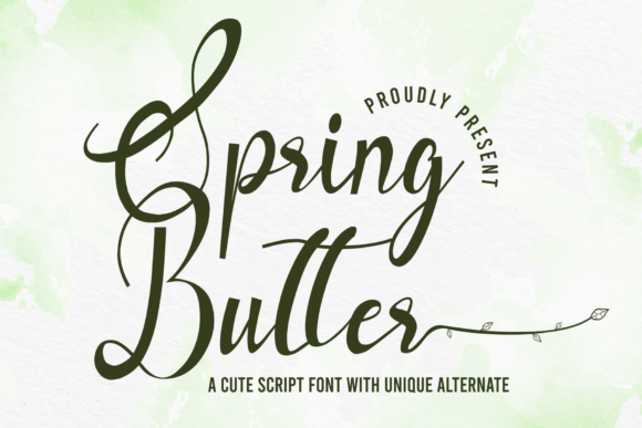 Spring Butter: A Fresh Script Font