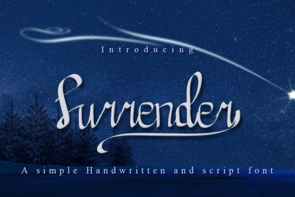 Surrender Font: Elegant Script for Web Design