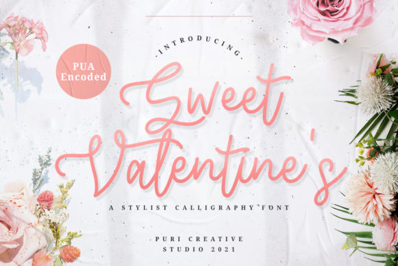 Sweet Valentine s Handwritten Font for Crafters & Sellers