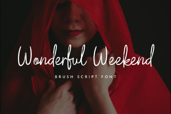 Wonderful Weekend: A Dainty Brushed Script Font That Works